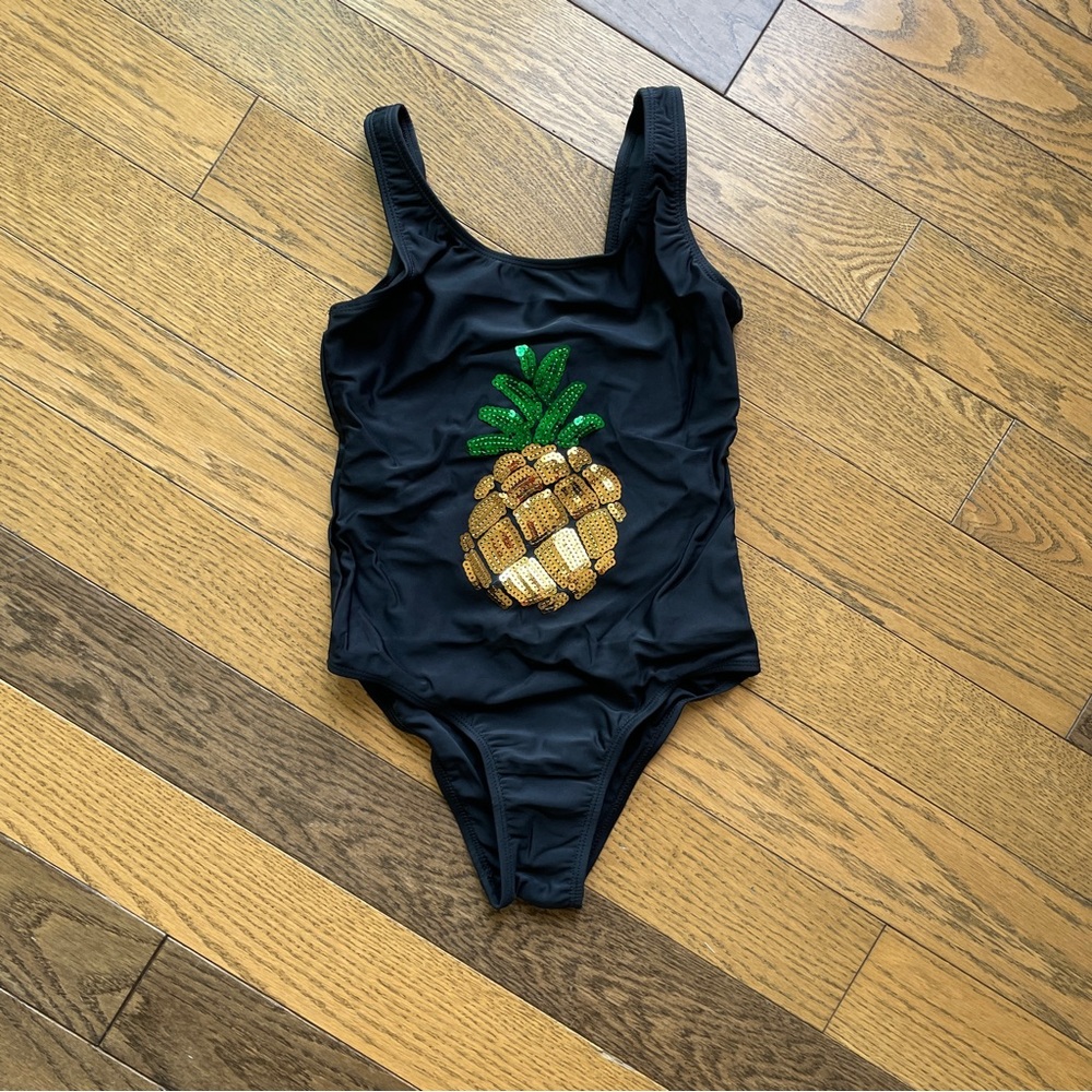 NEW Primark Girls Sequin Pineapple Swimsuit